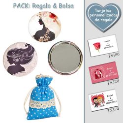 Espejo de chapa barato con dibujo de mujer, 2 modelos surtidos