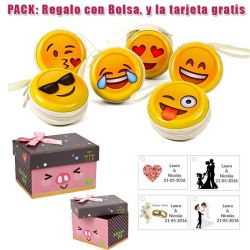 Divertido monedero de emoticono amarillo con cremallera