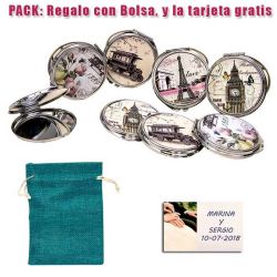 Precioso espejo Vintage de calidad, con estructura de metal