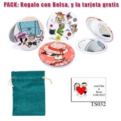 Espejo con bonitos dibujos surtidos para tus invitadas