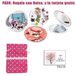 Espejo con bonitos dibujos surtidos para tus invitadas