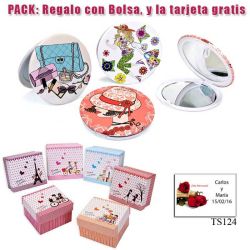 Espejo con bonitos dibujos surtidos para tus invitadas