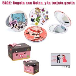 Espejo con bonitos dibujos surtidos para tus invitadas