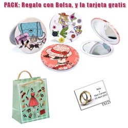 Espejo con bonitos dibujos surtidos para tus invitadas