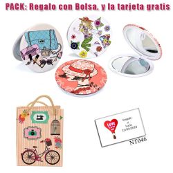 Espejo con bonitos dibujos surtidos para tus invitadas