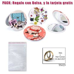 Espejo con bonitos dibujos surtidos para tus invitadas