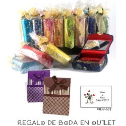 Pack de estuche con espejo para barra de labios con bolsa y tarjeta