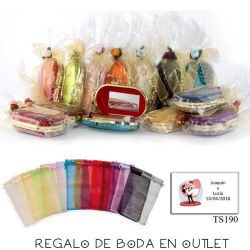 Pack de estuche con espejo para barra de labios con bolsa y tarjeta