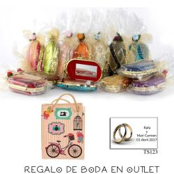 Pack de estuche con espejo para barra de labios con bolsa y tarjeta