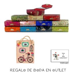 Pack de estuche con espejo para barra de labios con bolsa y tarjeta