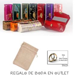 Pack de estuche con espejo para barra de labios con bolsa y tarjeta