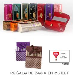 Pack de estuche con espejo para barra de labios con bolsa y tarjeta