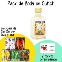 Licor de Arroz con Leche en caja de cartón con lazo y asas