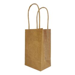 Bolsa de papel kraft, 7,5x12x5, ecológica y práctica.