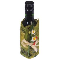 BOTELLAS 1/8 VINO RIBERA  DUERO DECORADA VERDE (precio unidad)