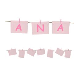 PHOTO DECORACION ROSA CON PINZAS