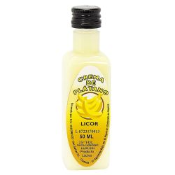 Licor crema de plátano 50ml regalos de boda