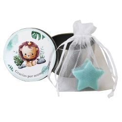 Caja metal león  Jabón estrella