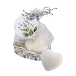 Jabón en bolsa plateada  Brillo elegante